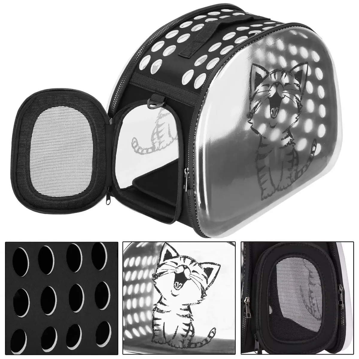 Pet transport bag Springos PA0248 42×26×32 cm Photo 8