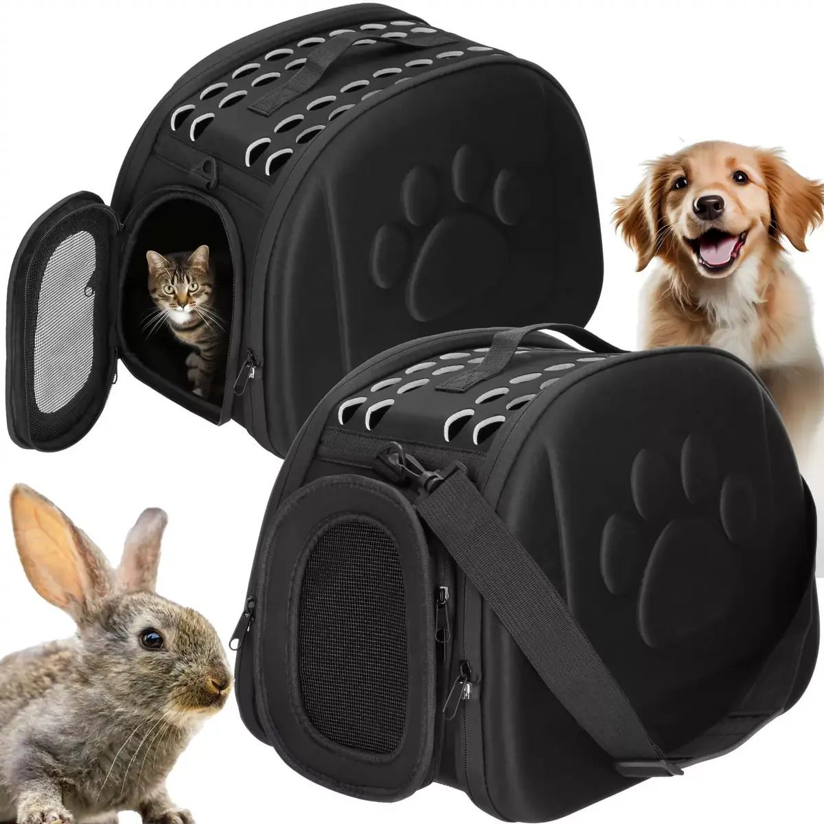 Soft pet carrier Springos PA0247 Photo 2