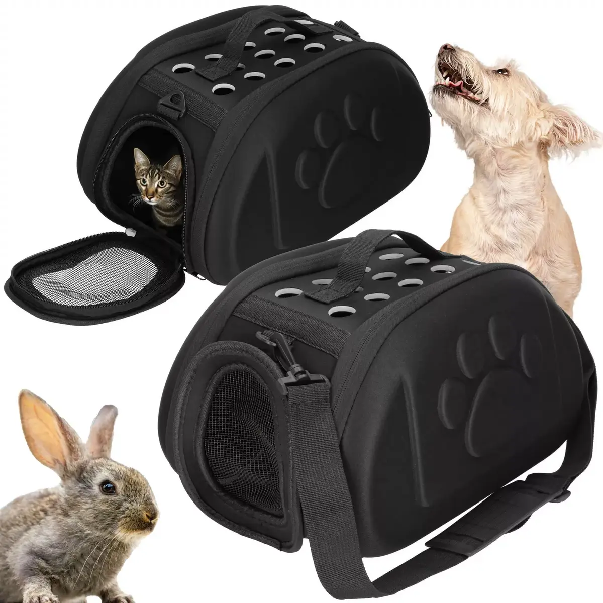 Pet transport bag Springos PA0246 — 20×35×20 cm Photo 2