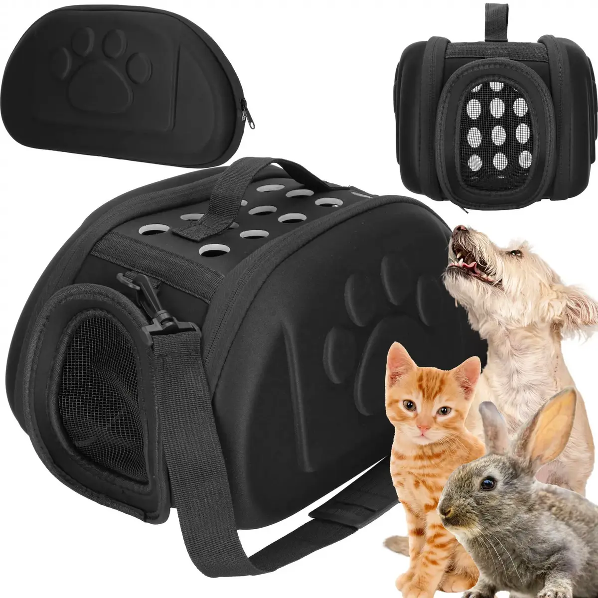 Pet transport bag Springos PA0246 — 20×35×20 cm Photo 4