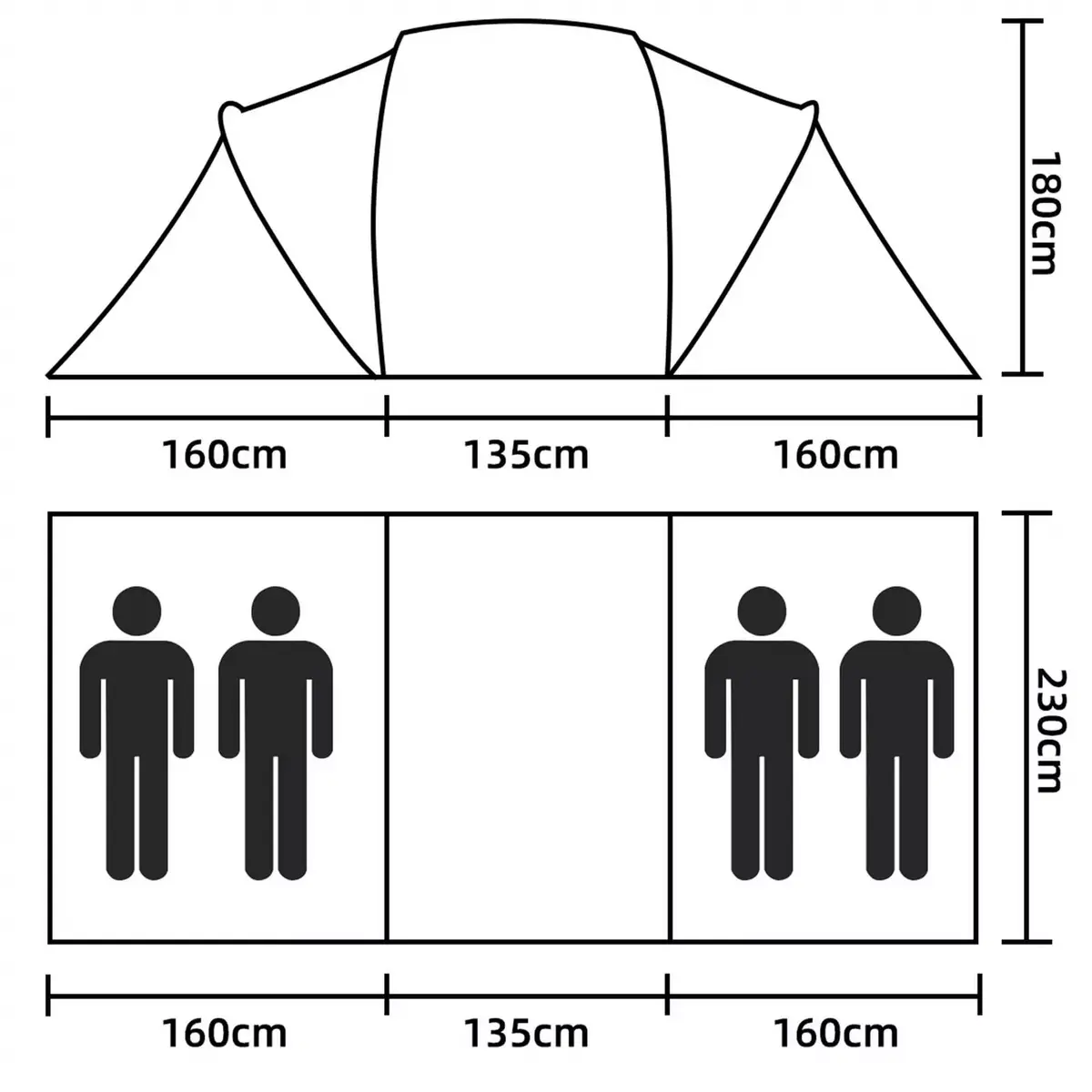 Camping tent Springos PT031 Photo 8