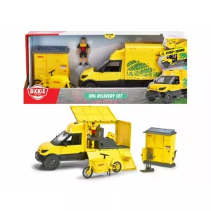 Игровой набор доставки Dickie 203747020 с реалистичной раскраской DHL и аксессуарами