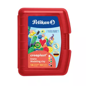 Modelēšanas māls Pelikan Creaplast 240 g Daudzkrāsains 14 gab.