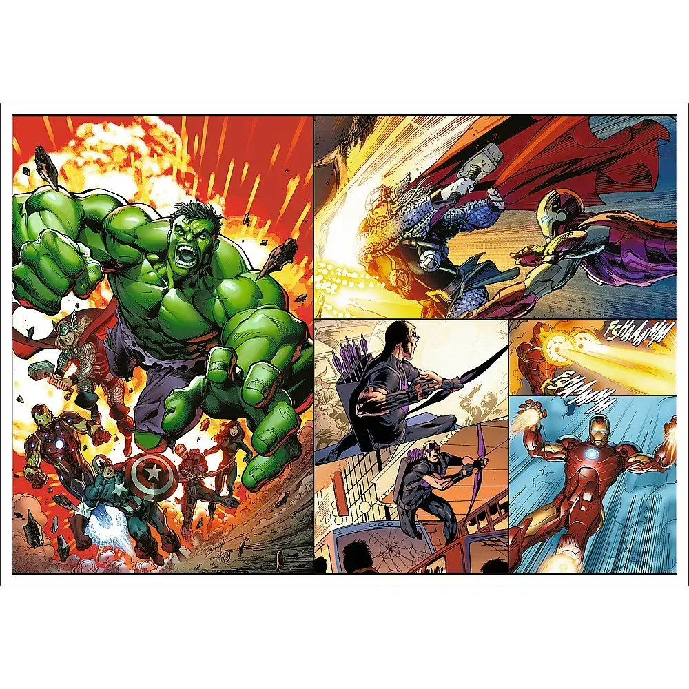 TREFL Puzzle 4x250 detaļas Avengers Heroic Days Photo 2