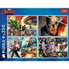 TREFL Puzzle 4x250 detaļas Avengers Heroic Days Photo 6