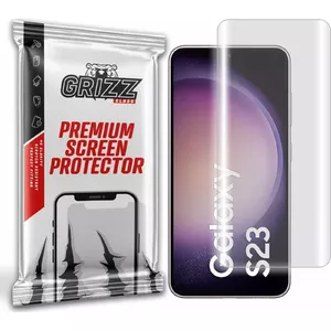 Ekrāna aizsargplēve GrizzGlass priekš Samsung Galaxy S23 — hidrogēla, pašatjaunojoša