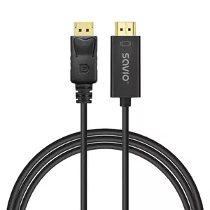 DisplayPort cable Savio CL-183 1.5 m Connector 1 DisplayPort