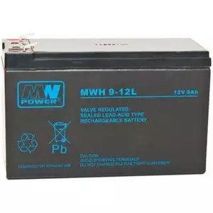 UPS battery MW Power MWH 9-12L 12 V 9 Ah Black