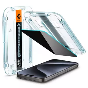 Матовый защитный стеклянный экран Spigen AGL07120 для Apple iPhone 15 Pro, 6,1"