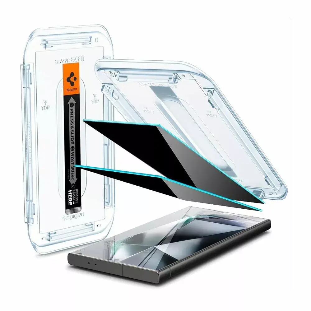 Spigen EZ Fit GLAS.tR Privacy для Galaxy S24 Ultra Photo 2