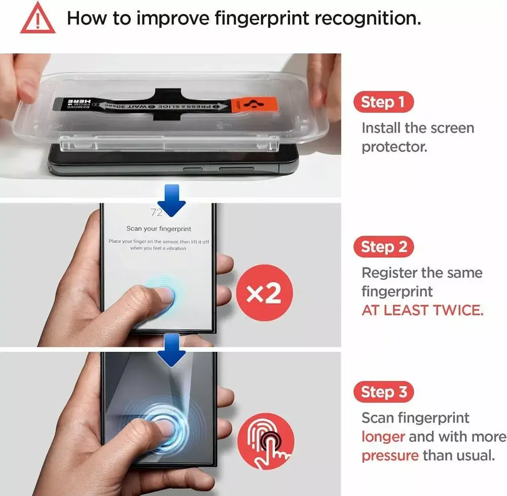 Spigen EZ Fit GLAS.tR Privacy для Galaxy S24 Ultra Photo 8