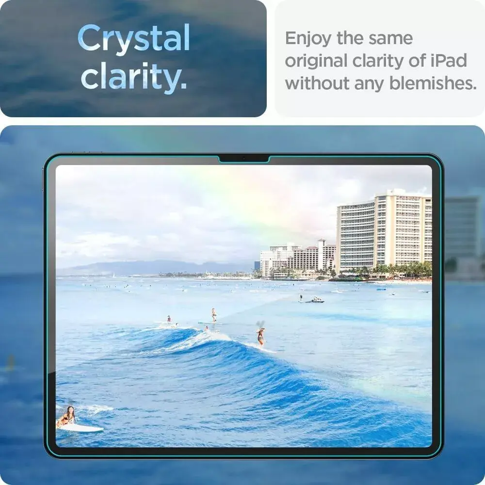 Защитное стекло Spigen GLAS.tR EZ Fit iPad Air 13 2024 Photo 10