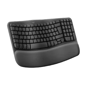 Клавиатура Logitech Wave Keys Office RF Wireless + Bluetooth AZERTY Belgian Graphite