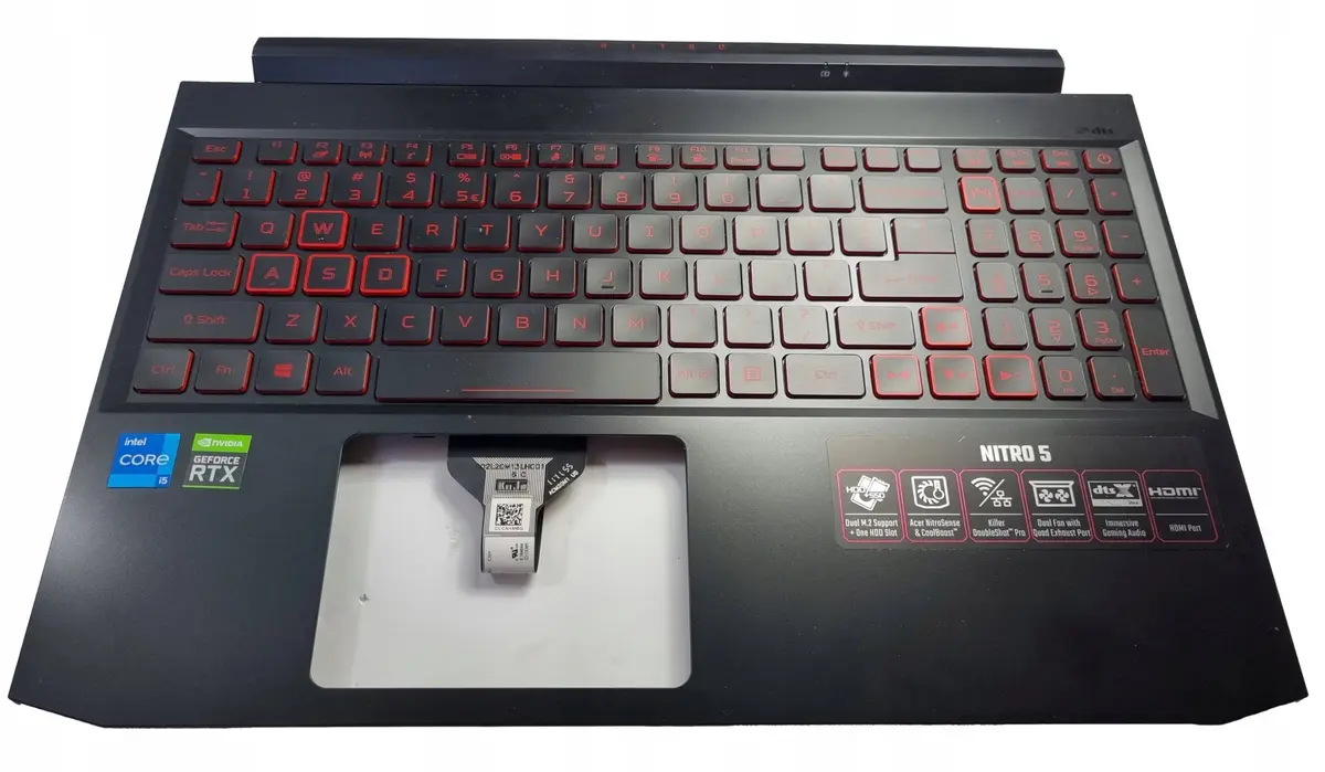 Acer augšējais vāks melns ar US