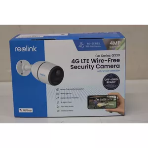 Reolink Go Series G330 2K 4MP 4G LTE Wireless Battery Bullet Camera with Person/Vehicle Detection, IP65, Micro SD