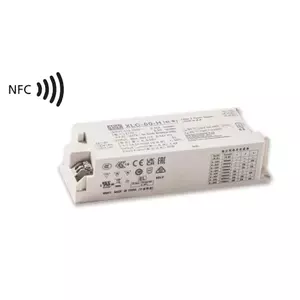 LED driver mean well XLC-60-H-BN 60W constant power mode 900–1700mA 9–54V