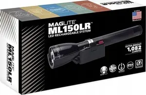 Фонарь MAG-LITE ML150LR перезаряжаемый, до 1500 люмен, до 12 часов работы