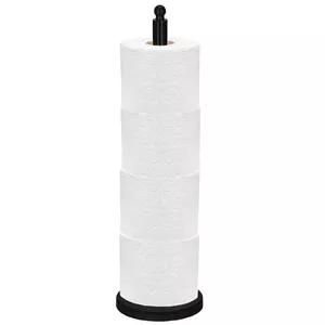 Wall-mounted toilet paper holder Springos TS0012 — metal single-roll bathroom accessory