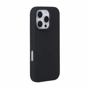 Чехол Soft Touch силиконовый Evelatus для Apple iPhone 16 Pro — черный, тонкая защита