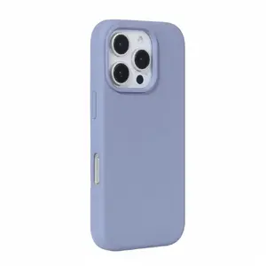 Силиконовый чехол Soft Touch Evelatus для iPhone 16 Pro Max — лавандово-серый