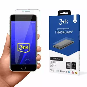 Защитное стекло 3MK FlexibleGlass для iPhone SE 2020/SE 2022, 1 шт.