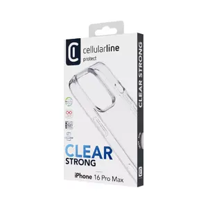 Cover Cellularline CLEARDUOIPH16PRMT for iPhone 16 Pro Max Transparent