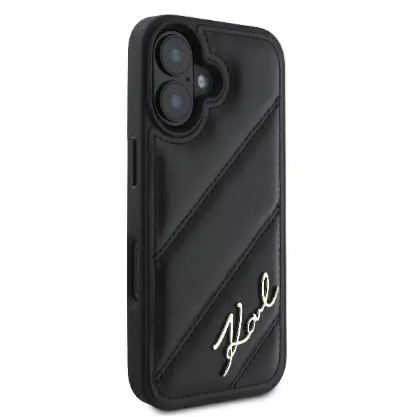 Hardcase Karl Lagerfeld для iPhone 16 Quilted Signature Black Photo 2