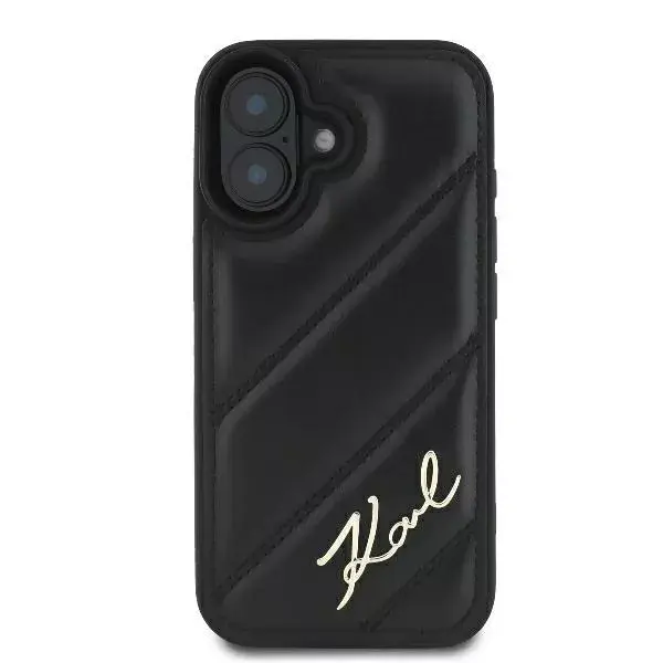 Hardcase Karl Lagerfeld для iPhone 16 Quilted Signature Black Photo 8