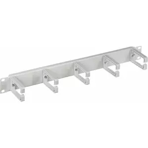Kabeļu turētājs Alantec PK009S sienai, pelēks, 483×53.7×44.3 mm