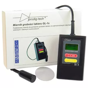 Paint Thickness Gauge GL-1S with FE Probe, Digital Display, Measurement Range 0–2000 µm