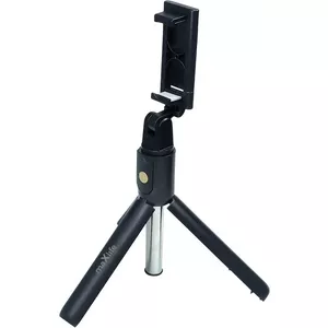 Statīvs-selfiju nūja maxlife MXST-100 melna — regulējams augstums, viegla