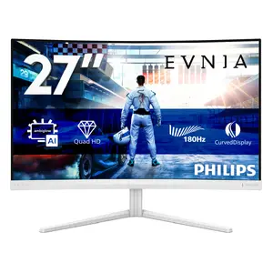 Изогнутый игровой монитор Philips Evnia 5000 27M2C5501/00 27" Quad HD LCD Белый 180 Гц 1 мс FreeSync Premium HDMI DisplayPort VESA