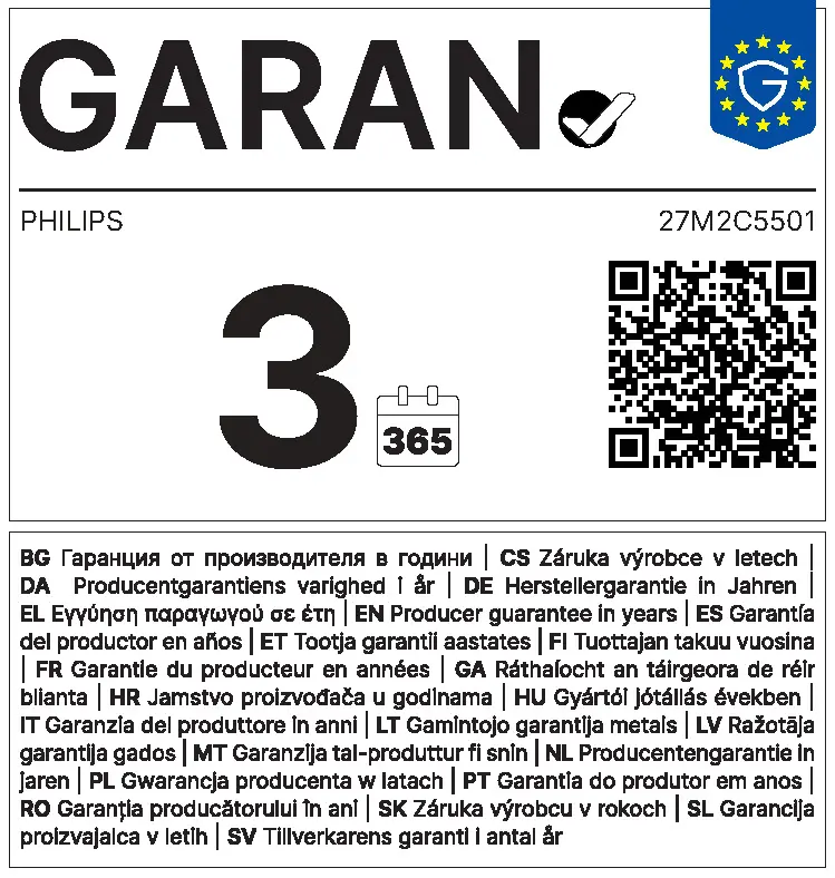 Игровой монитор Philips Evnia 27M2C5501/00 Photo 28