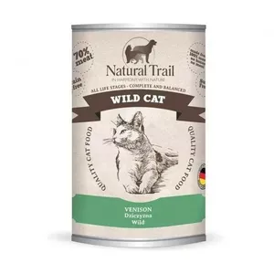 Влажный корм для кошек Natural Trail Wild Venison — 400 г, консервированный корм с олениной