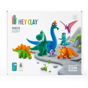 Modeling Clay Set TMTOYS Hey Clay Dinosaurs – Plastic Mass for Sculpting Dinosaurs (HCL15016CEE15)