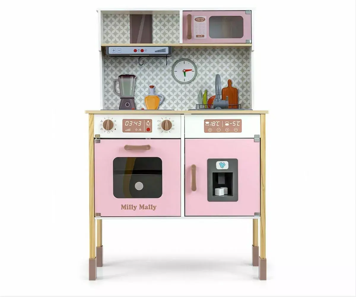 Деревянная игровая кухня Milly Mally Bjorn Pink 5941 Photo 2
