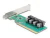 DELOCK PCIe x16 to 4× SFF-8643 NVMe bifurcation card Photo 2