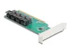 DELOCK PCIe x16 to 4× SFF-8643 NVMe bifurcation card Photo 3
