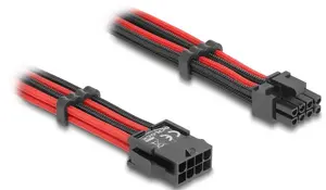 Internal power cable DELOCK 80975 — 8-pin to PCI-E 6+2-pin, 0.3 m