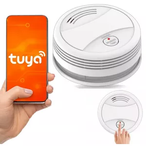 Dūmu detektors TUYA bezvadu Wi‑Fi modelis 29016 — bateriju darbināms drošības sensors