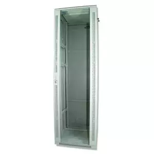 Floor server cabinet ProBase F42-60x60-SET-GREY 42U 19" grey with glass doors