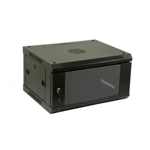 Wall-mount 4U rack cabinet ProBase W4-60x60-BL-FF 600×600×235 mm Black