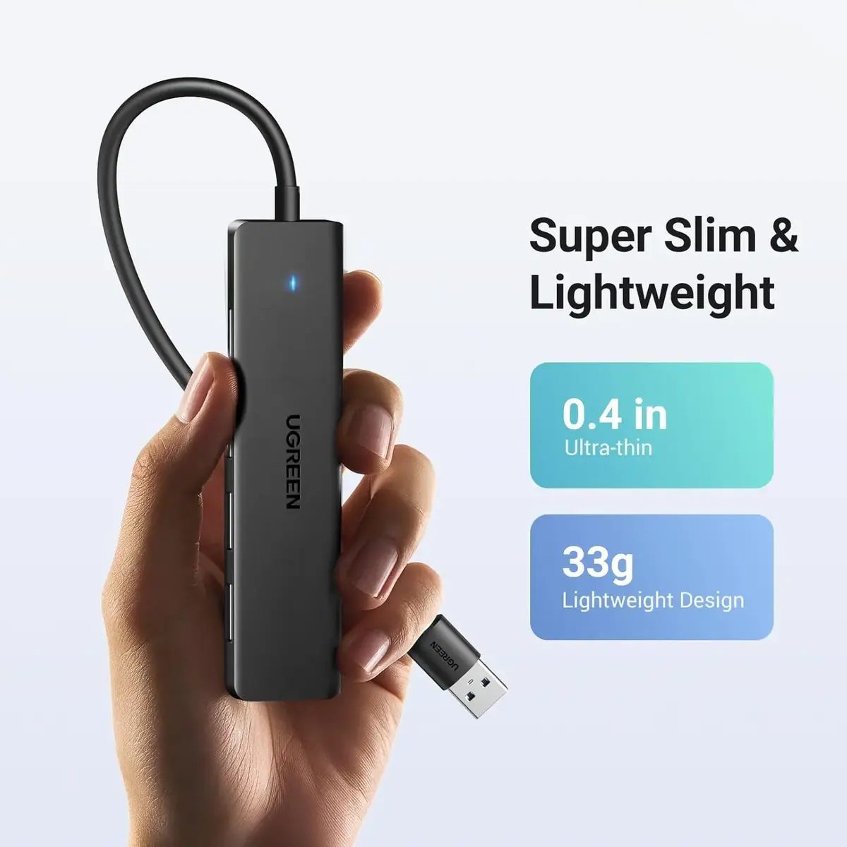 UGREEN USB 3.0 хаб 4 порта — USB‑A к 4× USB Type‑A Photo 3