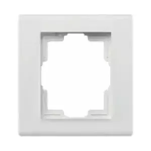 Wall-mount single-gang frame ELEKTROPLAST Catrin 2171-00, white