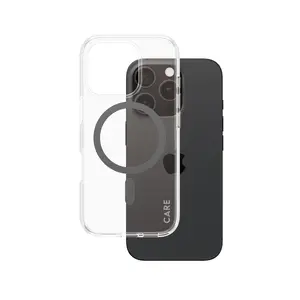 Чехол PanzerGlass CARE Urban Combat для Apple iPhone 16 Pro Прозрачный Черный MagSafe Термопластичный полиуретан
