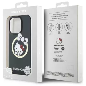 Hardcase HELLO KITTY HKHMP16LHFLBK for iPhone 16 Pro 6.3 inch — Black MagSafe-compatible