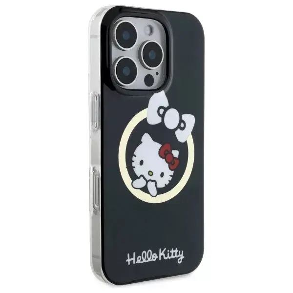 Cietais maciņš HELLO KITTY HKHMP16LHFLBK priekš iPhone 16 Pro Photo 2