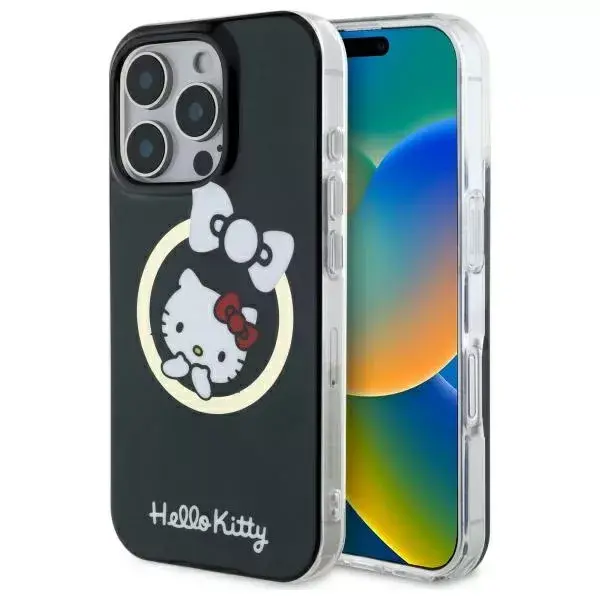 Cietais maciņš HELLO KITTY HKHMP16LHFLBK priekš iPhone 16 Pro Photo 4