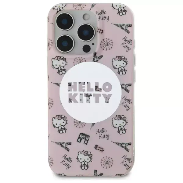 Cietais vāciņš HELLO KITTY HKHMP16LHAOPP priekš iPhone 16 Pro Photo 8