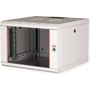 Настенный шкаф ROLINE PRO 7, 7U, 19", 600×600 мм, серый